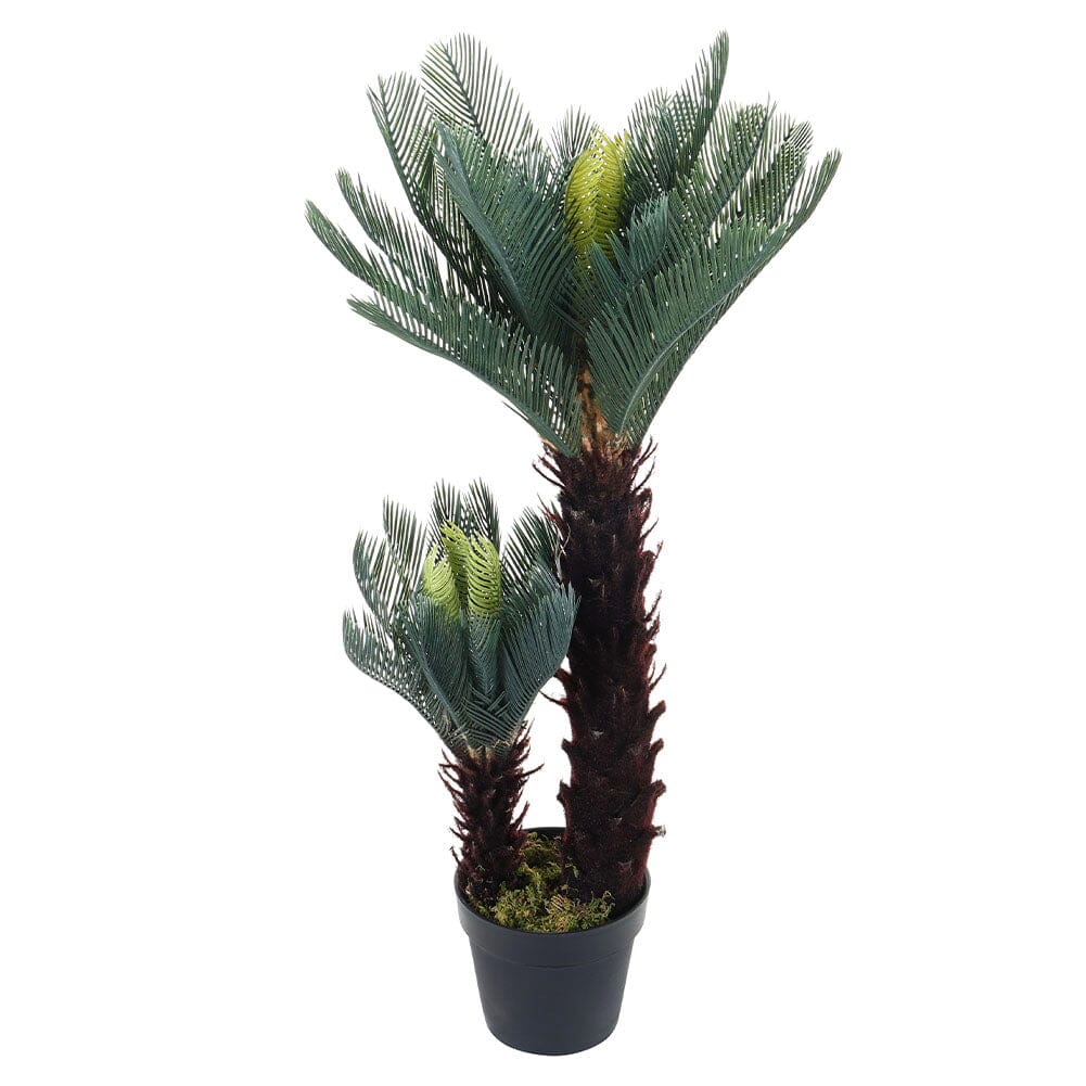 Artificial Double Cycas Decorative Plant in Planter Living and Home