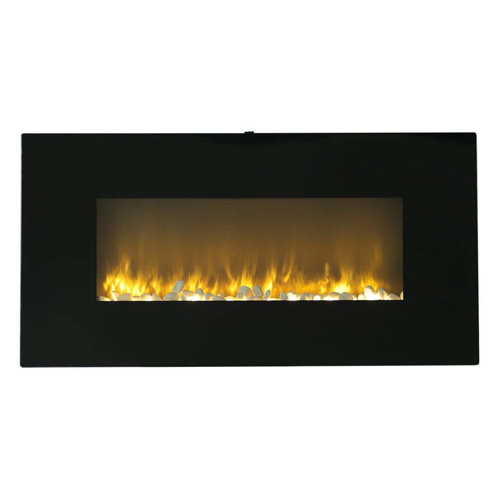 Modern Wall Mounted Electric Fireplace with Remote Control for Living