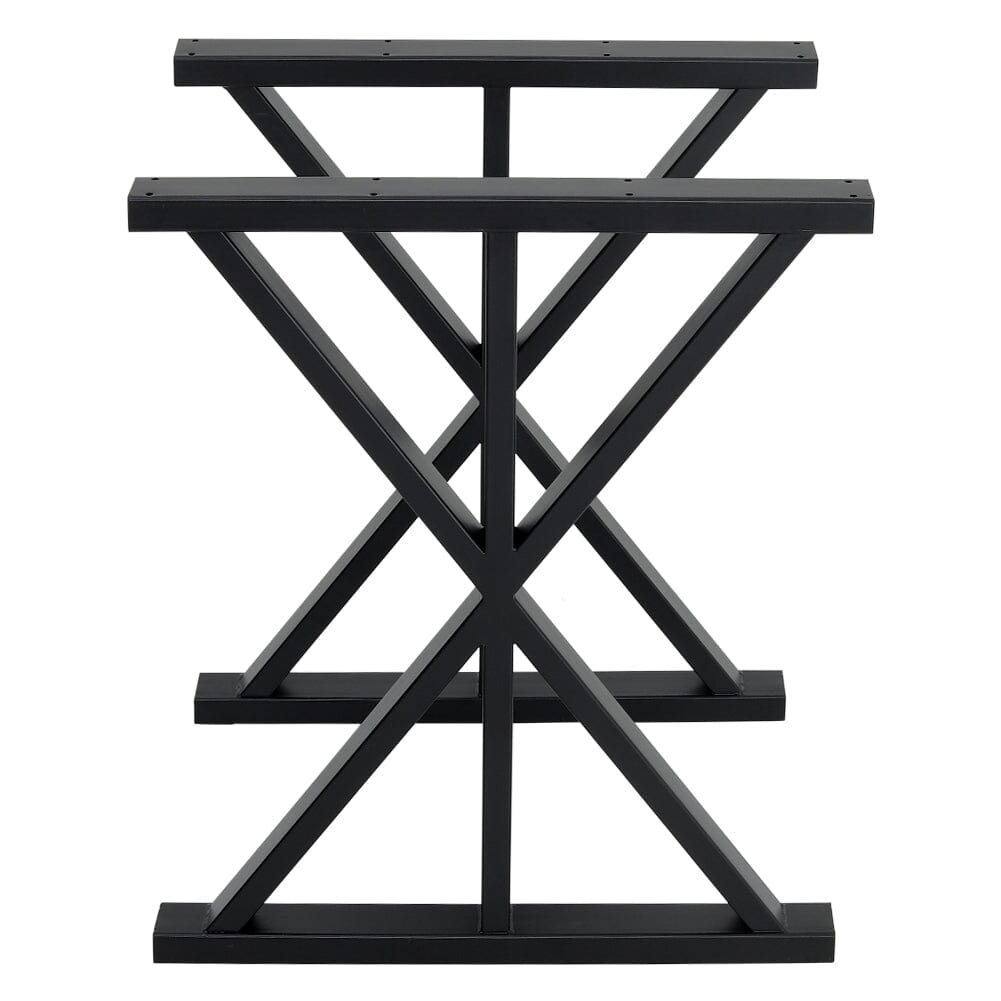 2 Pieces Black Metal Table Legs Heavy Duty Industrial Table Legs Table Legs Living and Home