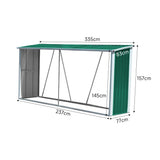 11ft x 5ft Metal Garden Storage Shed for Firewood Tools Garden Sheds Living and Home 