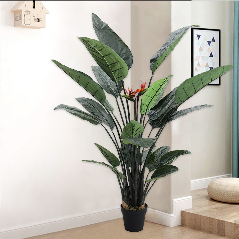180cm Artificial Potted Bird of Paradise Palm Tree Living and Home