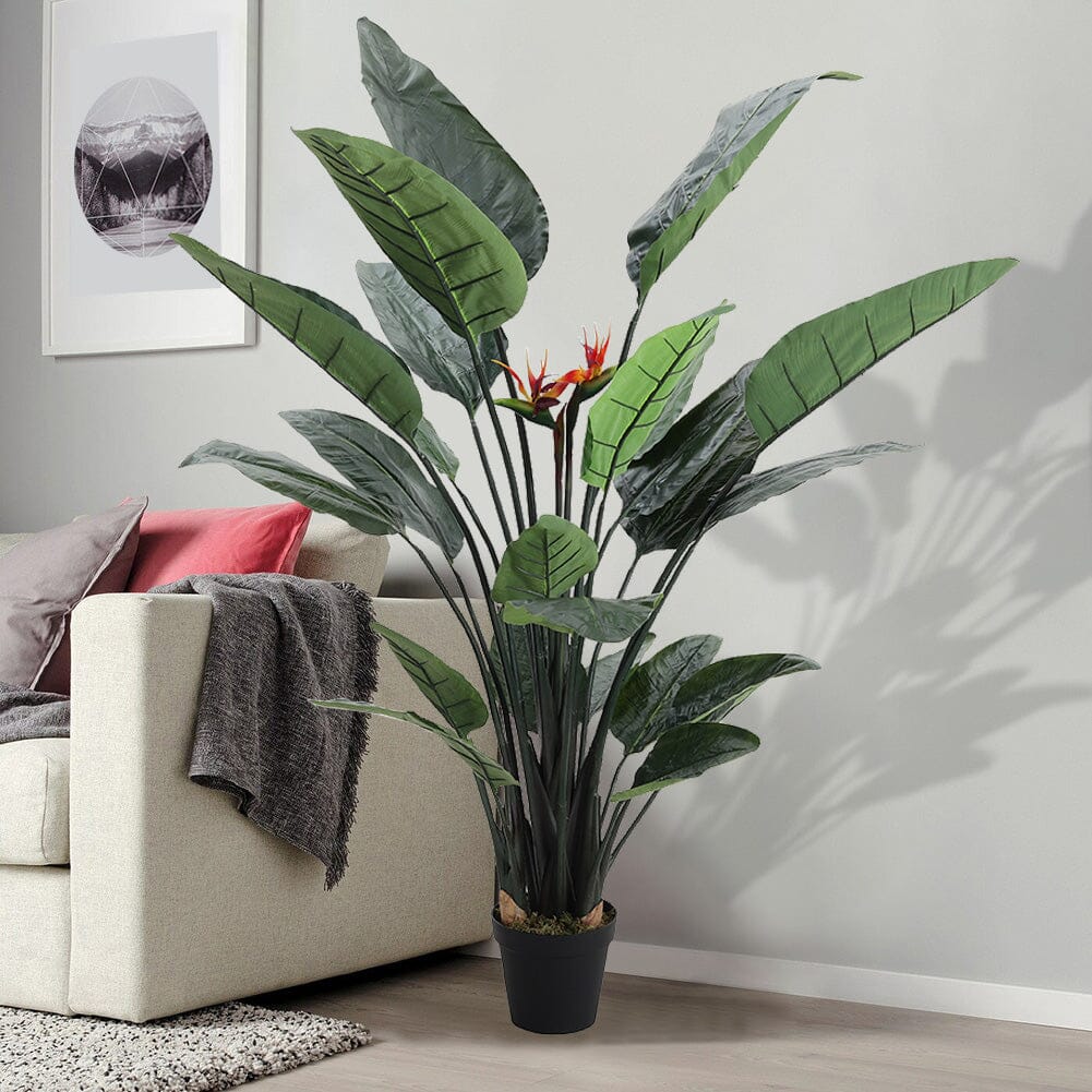 180cm Artificial Potted Bird of Paradise Palm Tree Living and Home