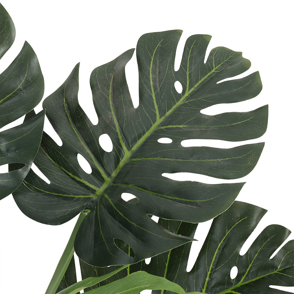 Artificial Tropical Monstera Tree Faux Plant in Pot Living and Home