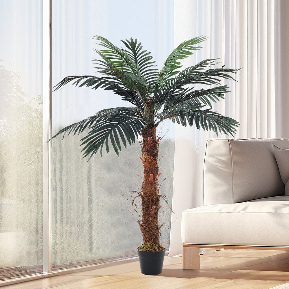 48 inch Artificial Palm Tree with Pot Simulated Plant Decor Artificial Plants Living and Home