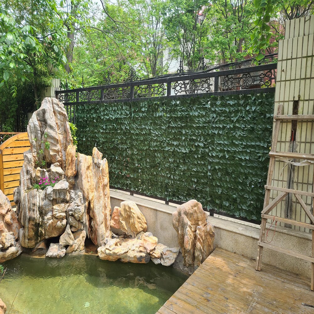 6PCS Artificial Grape Leaves Privacy Fence Living and Home