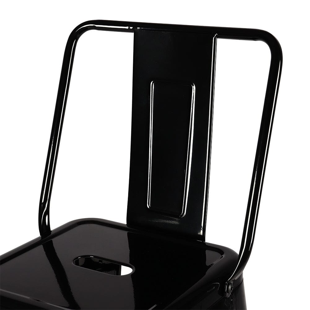 Set of 4 Metal Bar Stool Industrial Style High Chair Bar Stools Living and Home