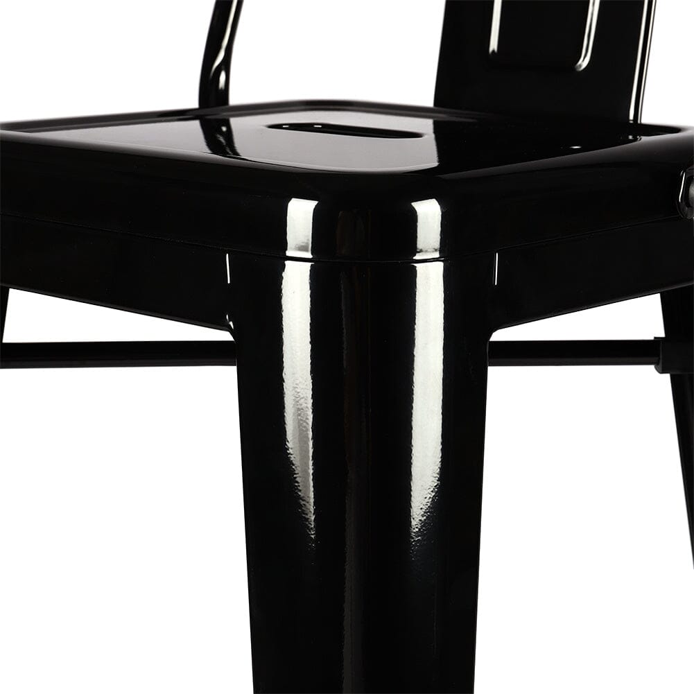 Set of 4 Metal Bar Stool Industrial Style High Chair Bar Stools Living and Home