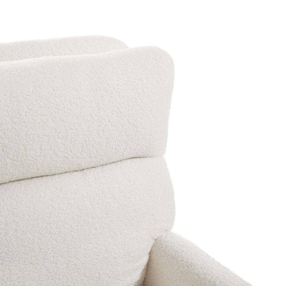 Wooden Legs Velvet Armchair Chair with Footrest Armchair Living and Home