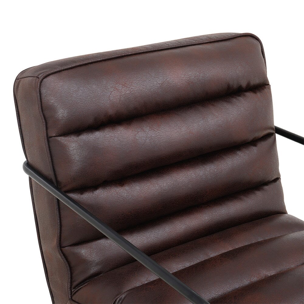 Contemporary Metal Legs Tufted Leisure Armchair Armchair Living and Home