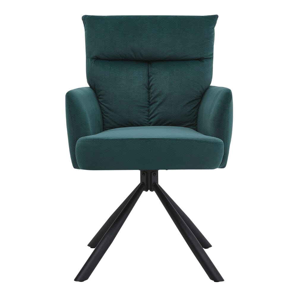 Modern Upholstered Swivel Armchair with Black Legs Armchair Living and Home
