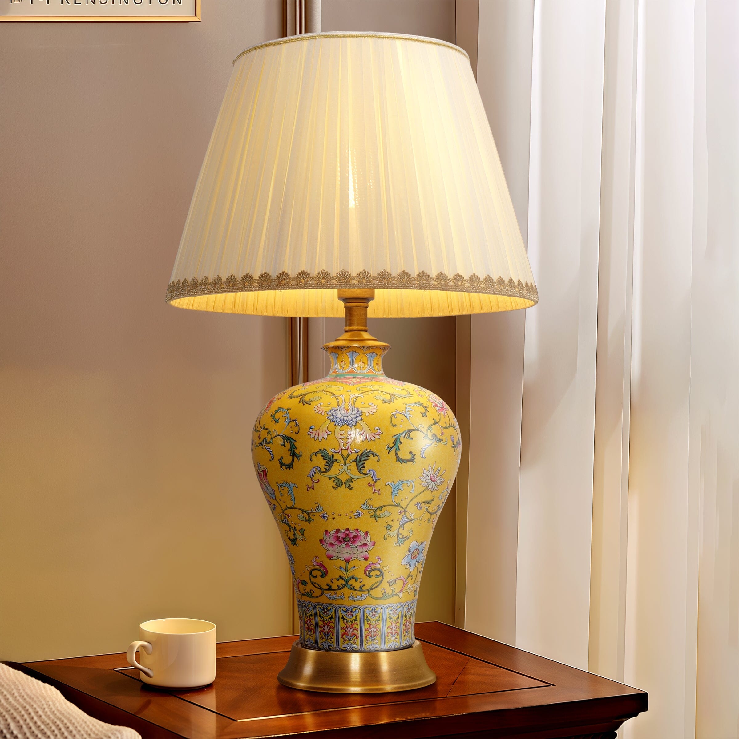 Lightsin Vibrant Ceramic Table Lamps for Living Room – Handcrafted