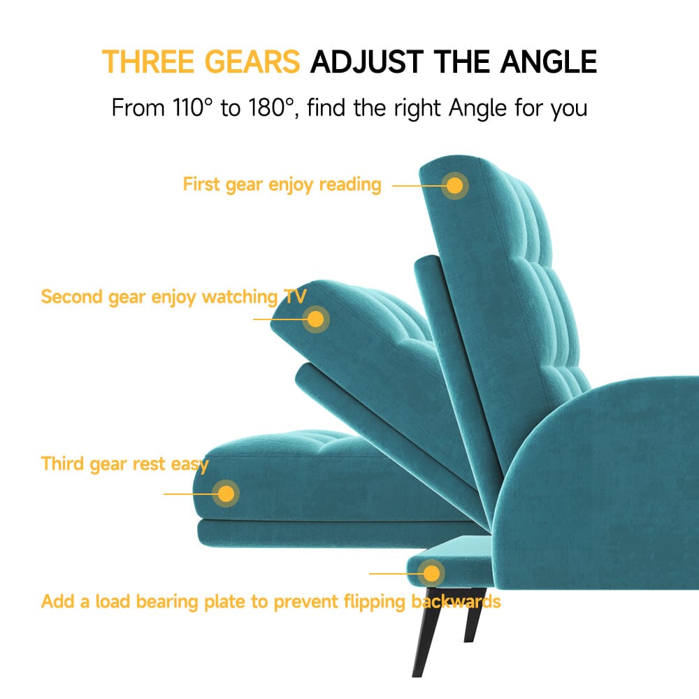 Leisure Recliner Armchair and Ottoman Set with Footstool Metal Legs Armchair Living and Home