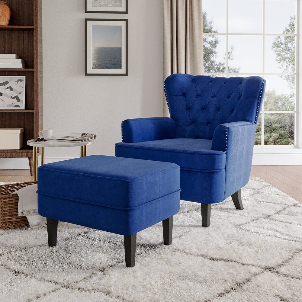 Noble House Club Chair With Ottoman Armchair Ottoman Set Noble