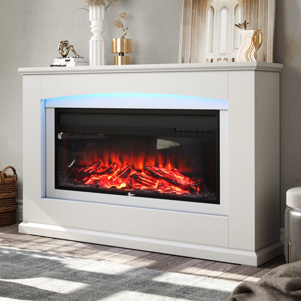 39/48 Inch W Electric Fireplace Suite 1800W with Ambient Light 1/7