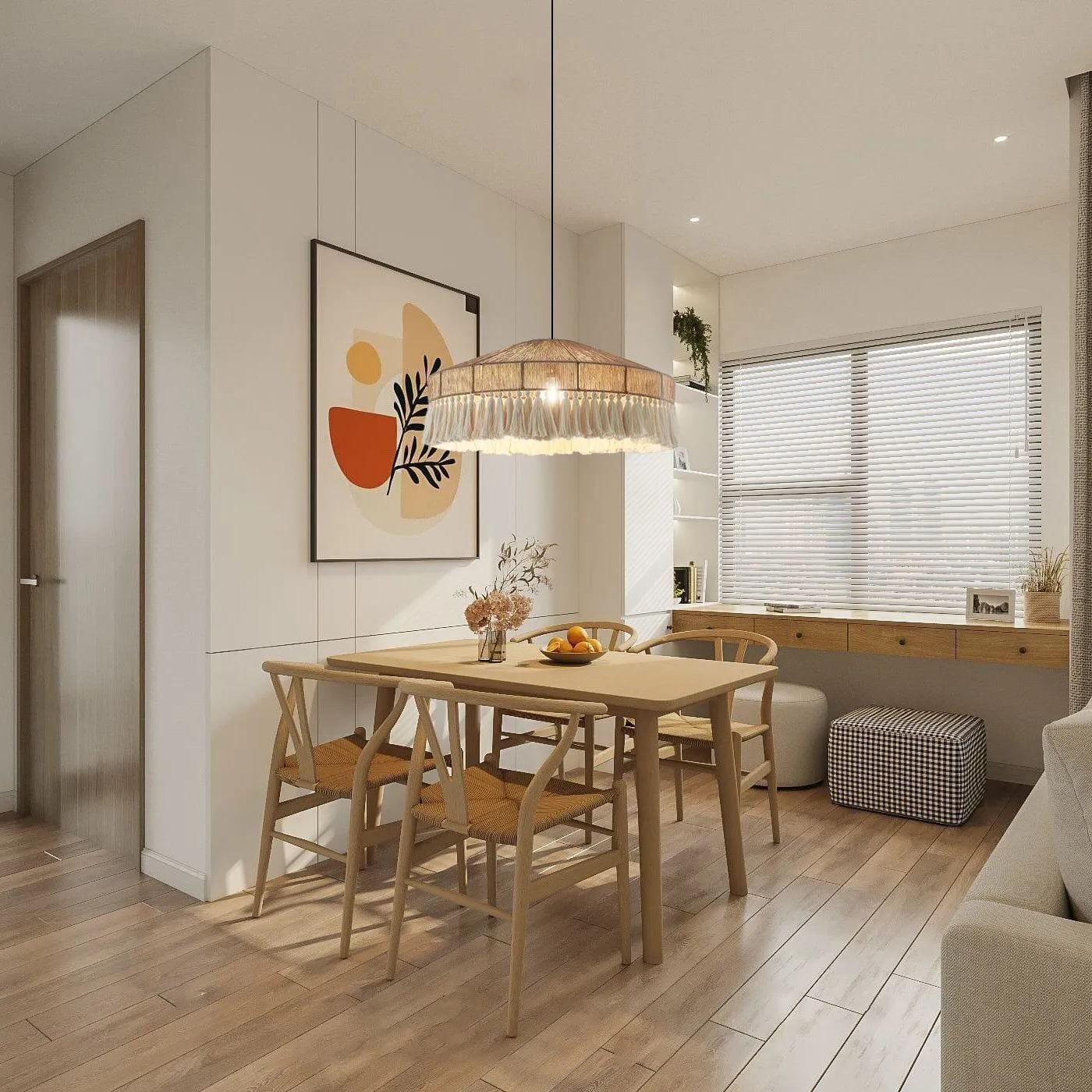 Lightsin Bohemian Style Handcrafted Woven Hemp Rope Hanging Pendant Lights Lightsin UK