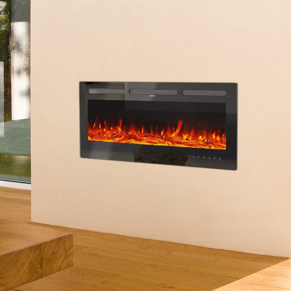 40 Inch Electric Fireplaces Wall Mounted 5120 BTU Heater with Installa –  Living and Home