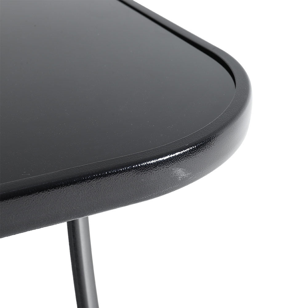 80/105cm Wide Square Garden Table Patio Outdoor Dining Table Coffee Bistro Table Garden Dining Table Living and Home