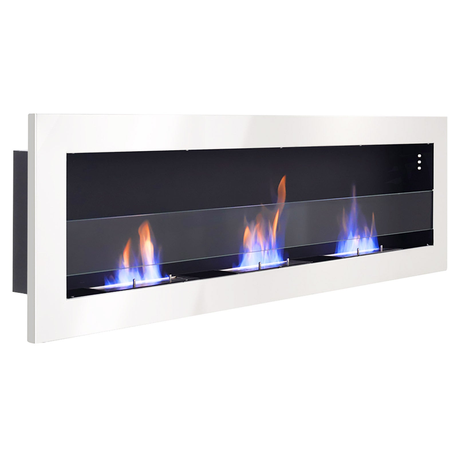 35 Inch 47 Inch Bioethanol Fireplace Wall Mounted Grey Stainless Steel Fireplaces Living and Home