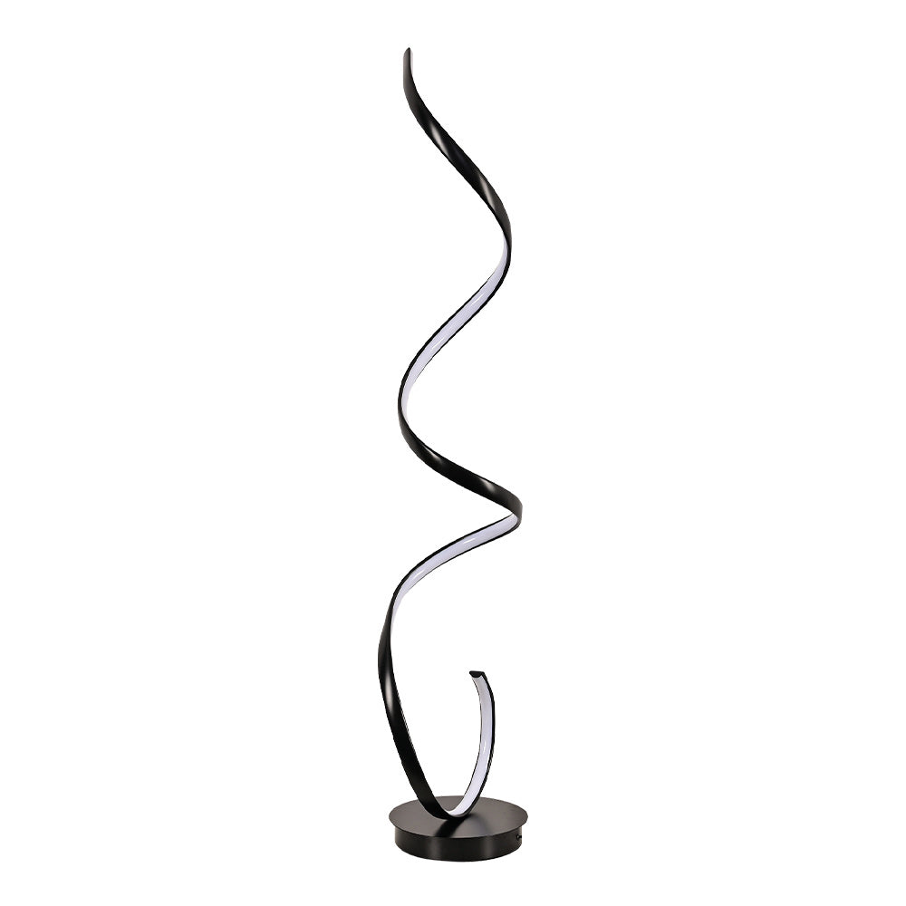 Contemporary LED Spiral Floor Lamp in White Light Floor Lamps Living and Home