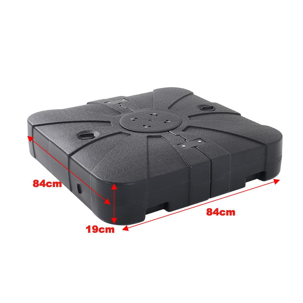 Grey 2.5m Cantilever Parasol with Base for Garden Parasols Living and Home