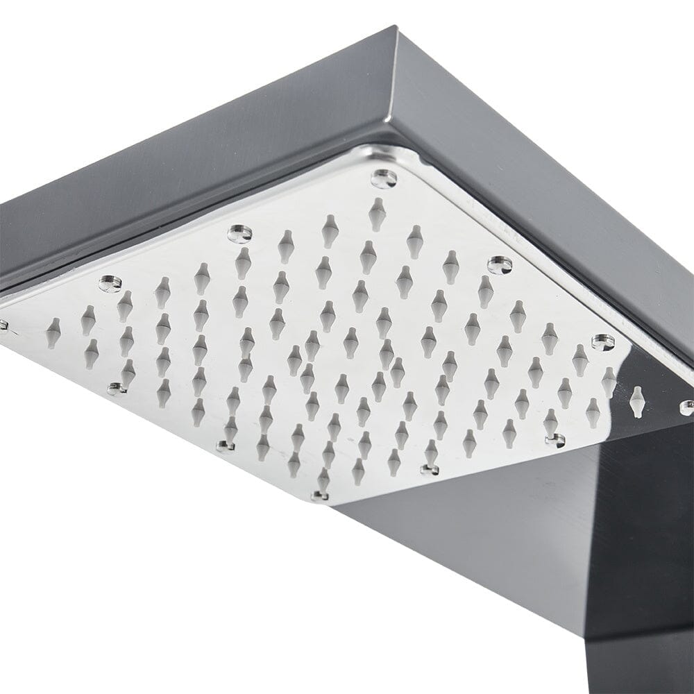 Bathroom Thermostatic Black Shower Tower Panel Bathroom Shower Living and Home