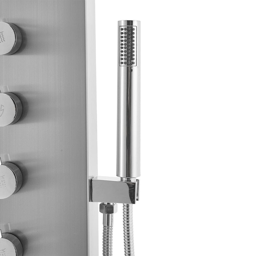 Bathroom Silver Stainless Steel Shower Tower Panel Bathroom Shower Living and Home