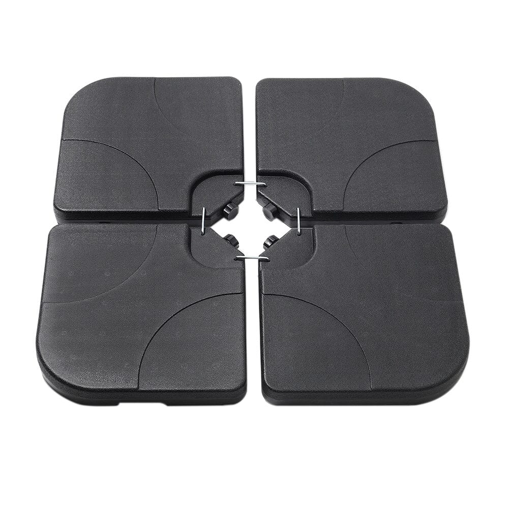 Grey 2.5m Cantilever Parasol with Base for Garden Parasols Living and Home