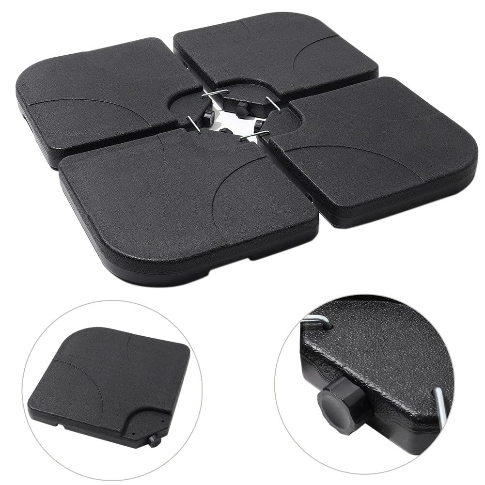 Grey 2.5m Cantilever Parasol with Base for Garden Parasols Living and Home