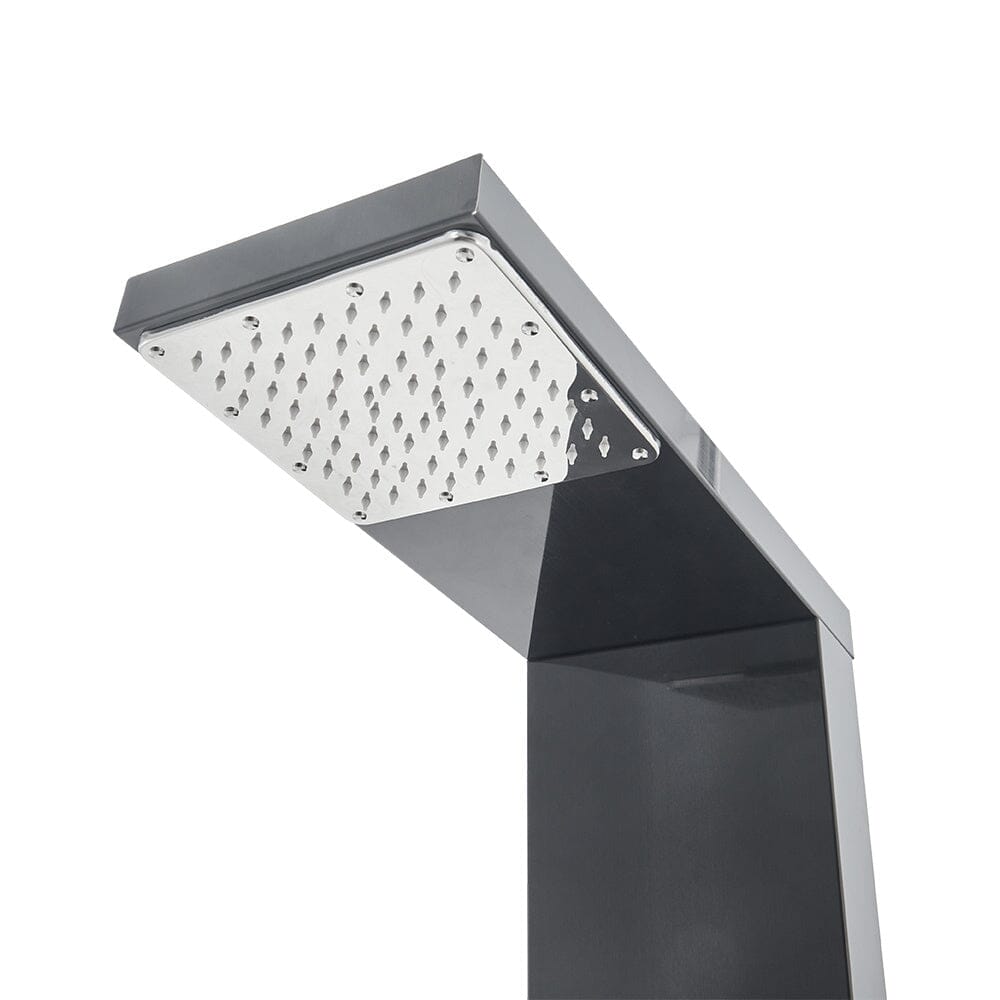 Bathroom Thermostatic Black Shower Tower Panel Bathroom Shower Living and Home