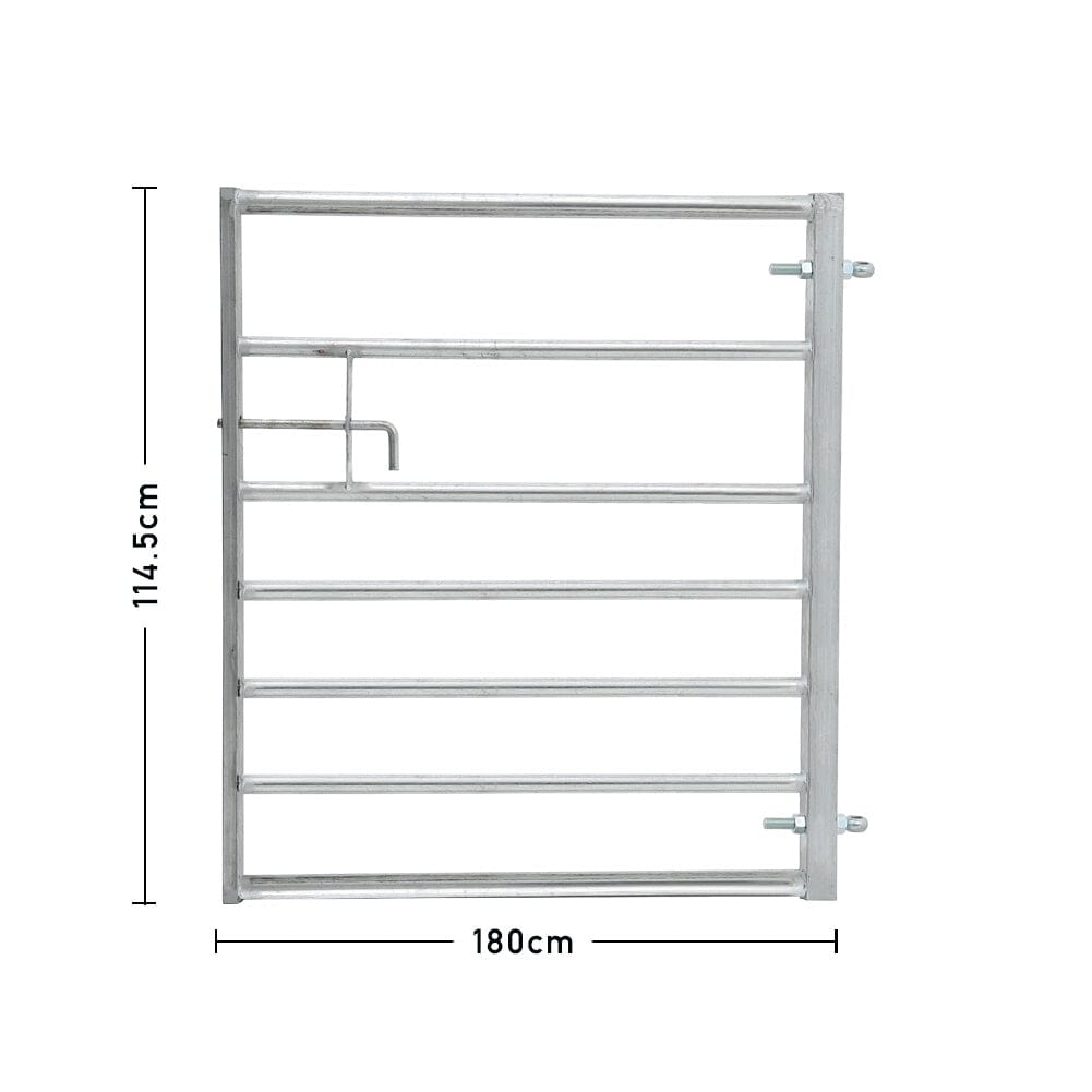 Durable Galvanized Metal Field Farm Gate Farm Gates Living and Home 6FT/1.8M