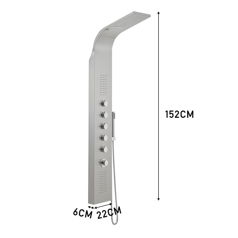 Bathroom Silver Stainless Steel Shower Tower Panel Bathroom Shower Living and Home