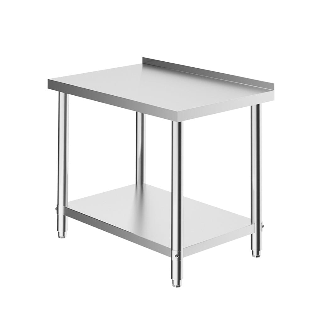 2 Tiers Commercial Kitchen Prep Table Stainless Steel Work Table Commercial Work Tables Living and Home