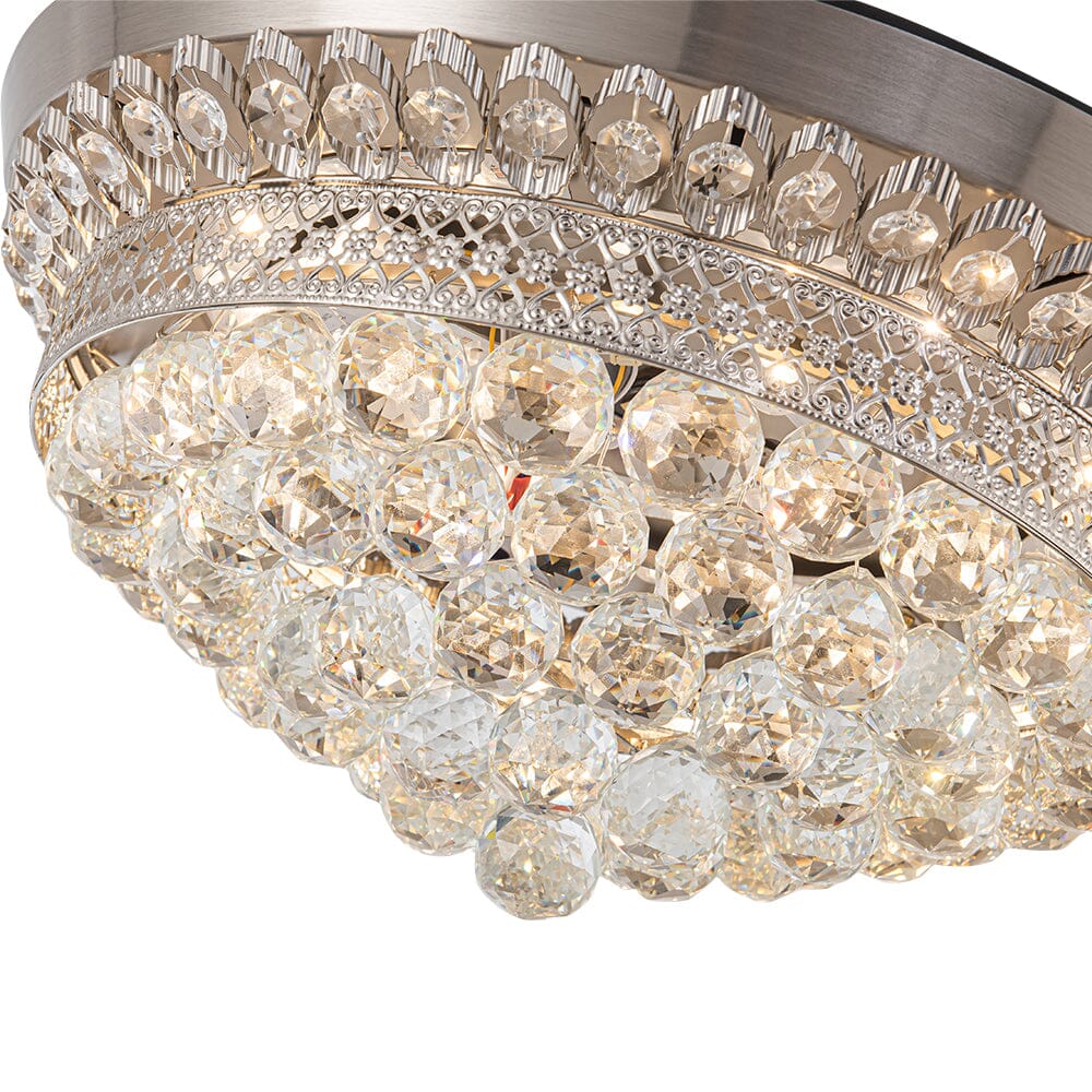 42inch Crystal Ceiling Fan Light Dimmable LED Light Fixture Ceiling Lights Living and Home