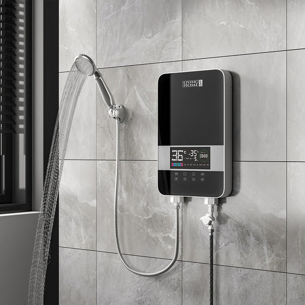 8KW Electric Instant Hot Water Heater Tankless with Shower Kit – Living and  Home