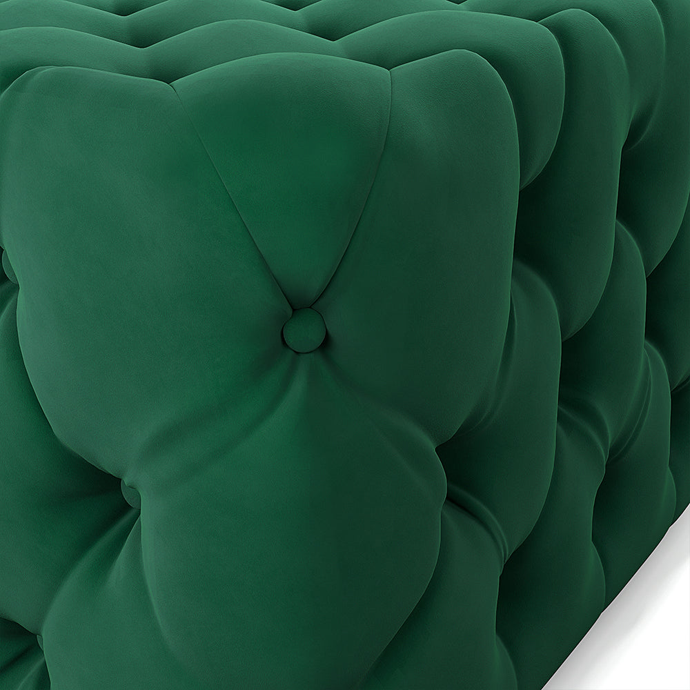 Velvet Square Footstool Living Room Sponge Footstool Coffee Table Footstools Living and Home