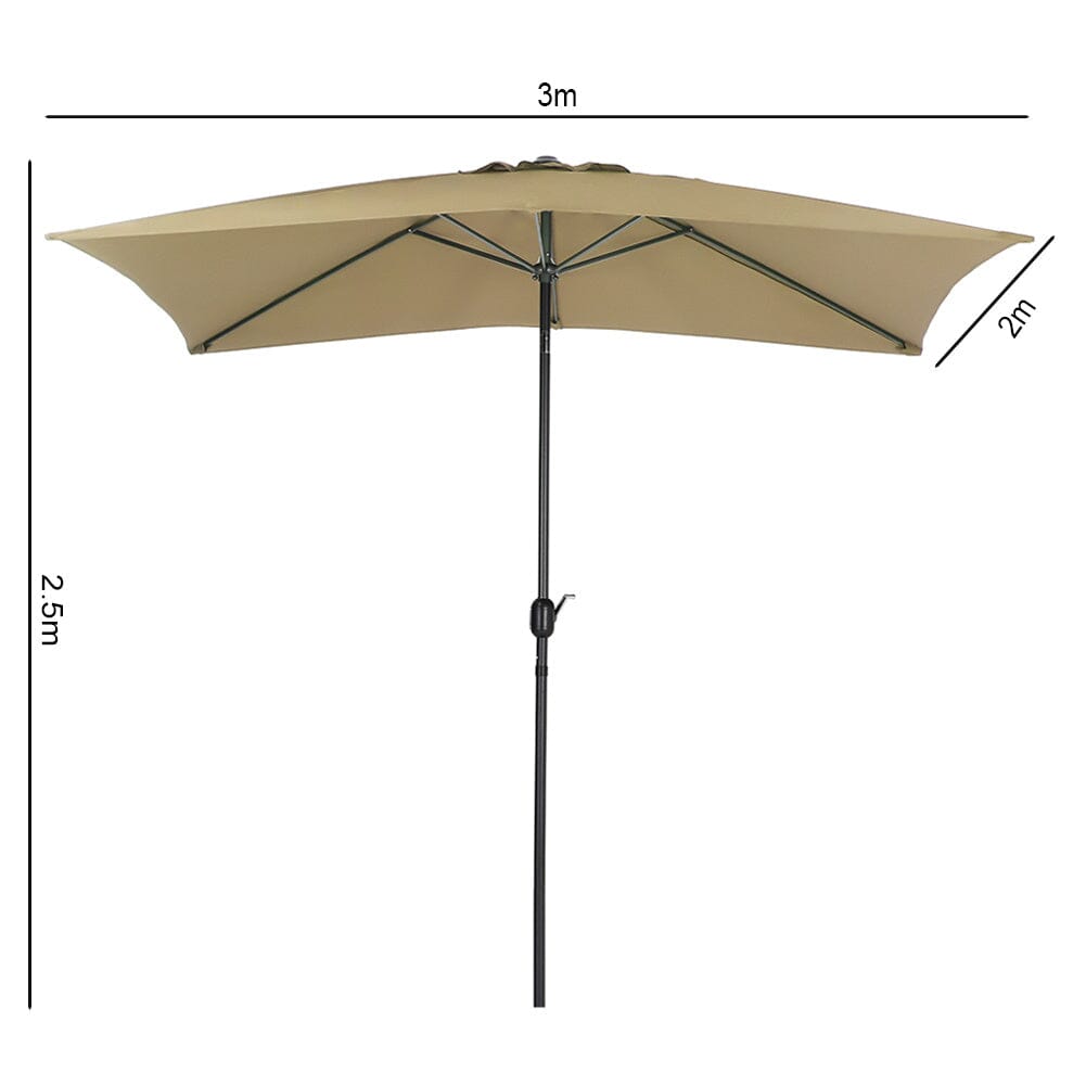 Copy of 3M Sunshade Parasol Umbrella Easy Tilt for Outdoor Market Table Parasols Living and Home