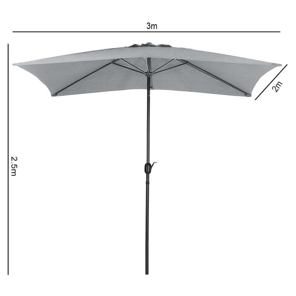 Copy of 3M Sunshade Parasol Umbrella Easy Tilt for Outdoor Market Table Parasols Living and Home