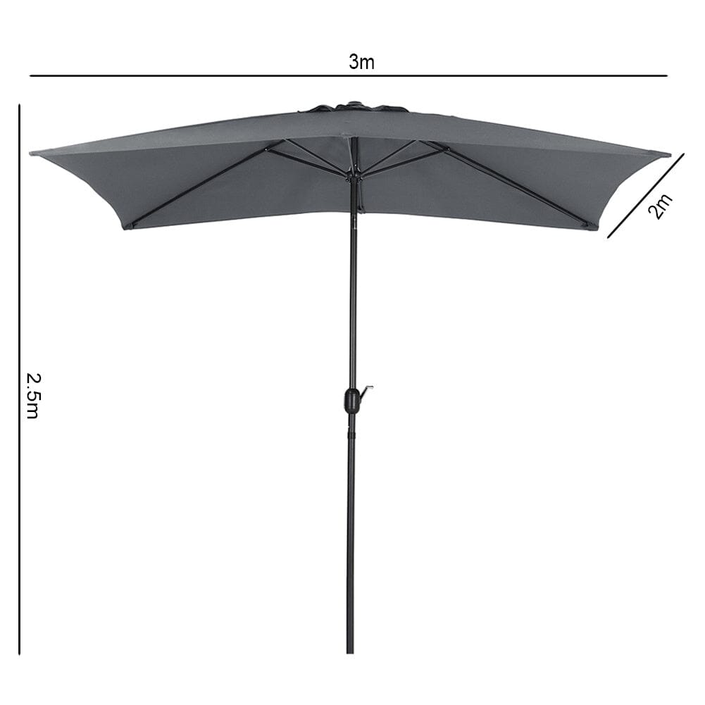 Copy of 3M Sunshade Parasol Umbrella Easy Tilt for Outdoor Market Table Parasols Living and Home