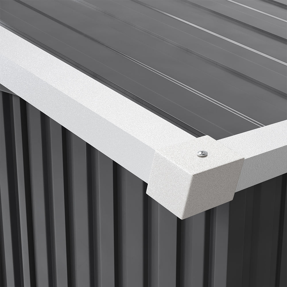 Garden Steel Shed with Gabled Roof Top Garden storage Living and Home