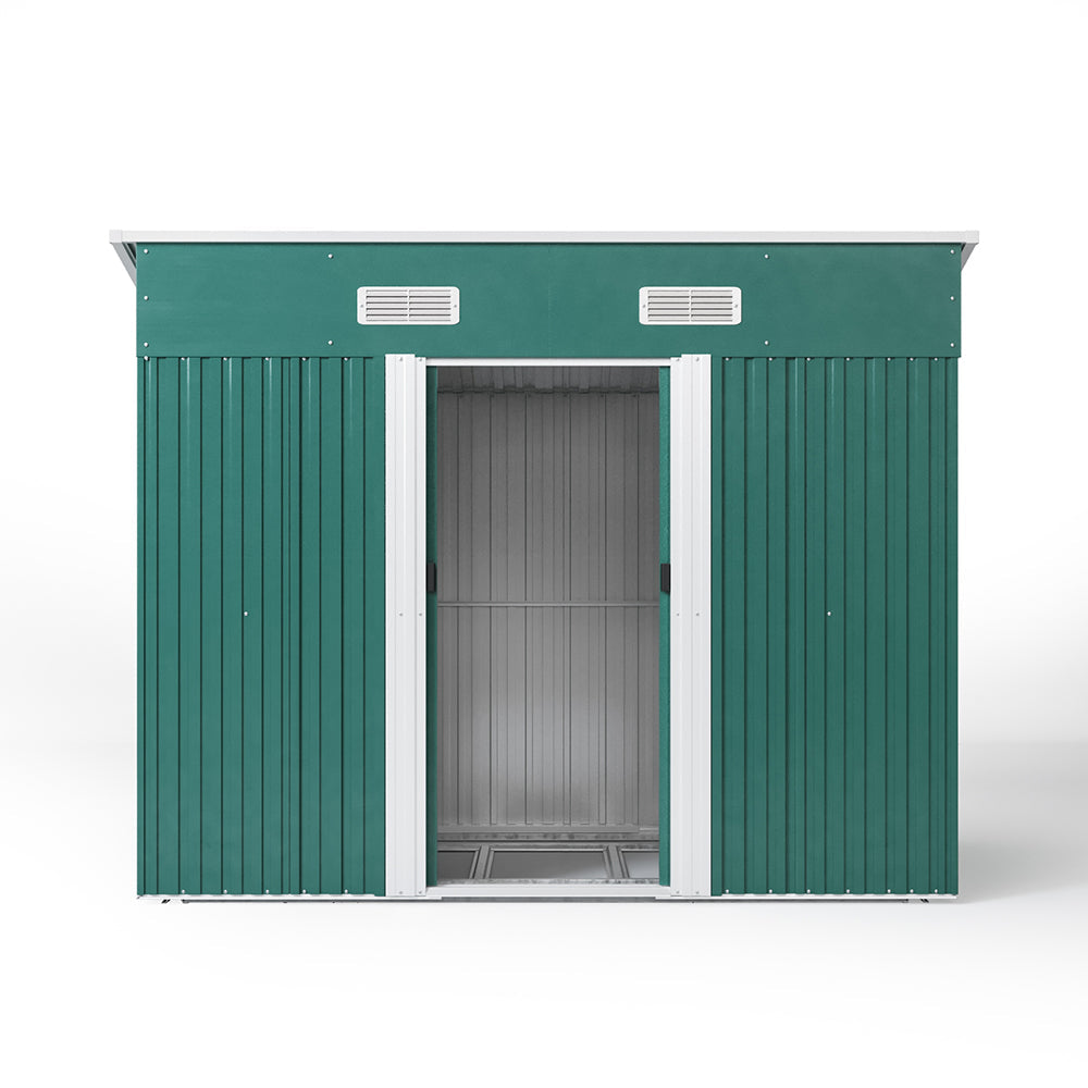 Garden Steel Shed with Skillion Roof Top Garden storage Living and Home