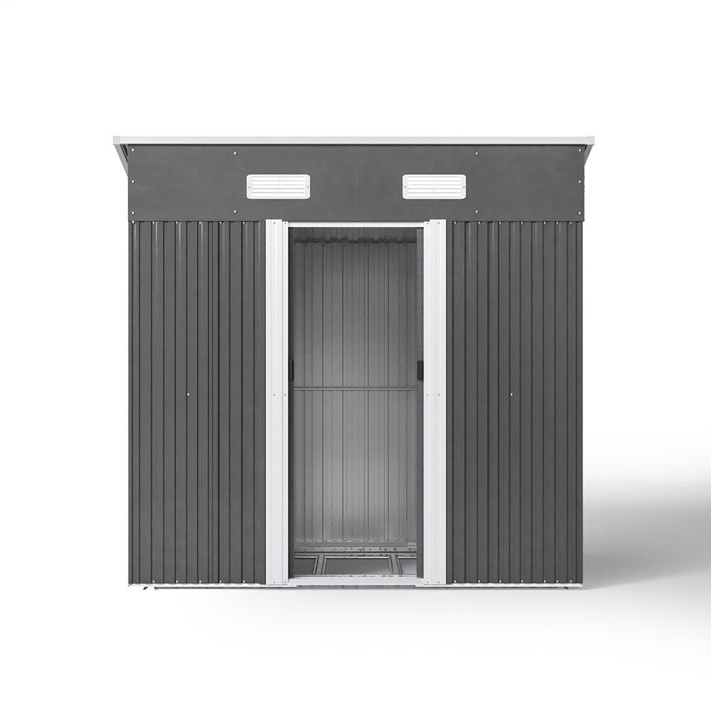 Garden Steel Shed with Skillion Roof Top Garden storage Living and Home