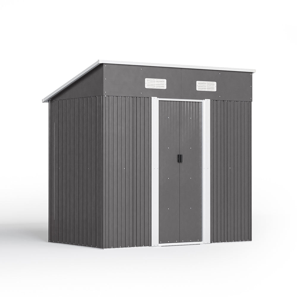 Garden Steel Shed with Skillion Roof Top Garden storage Living and Home