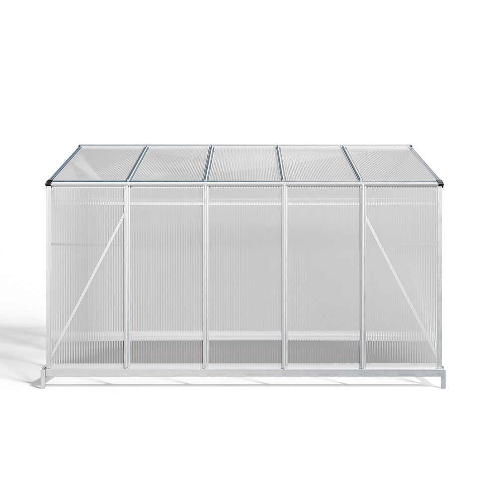 White Framed Garden Hobby Greenhouse with Vent Garden Storages & Greenhouses Living and Home