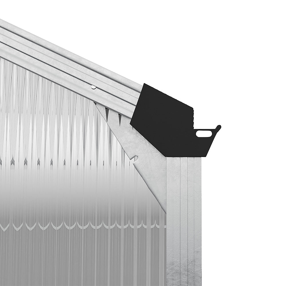 White Framed Garden Hobby Greenhouse with Vent Garden Storages & Greenhouses Living and Home