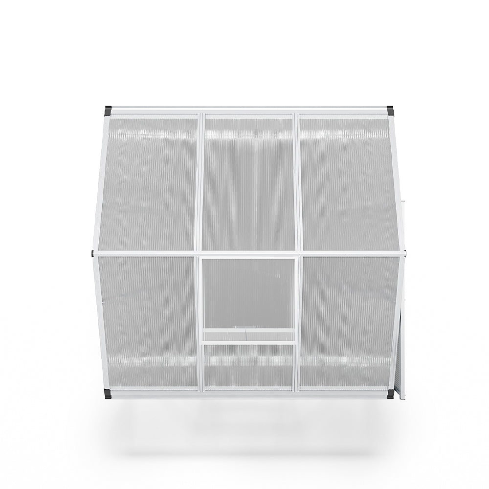 White Framed Garden Hobby Greenhouse with Vent Garden Storages & Greenhouses Living and Home