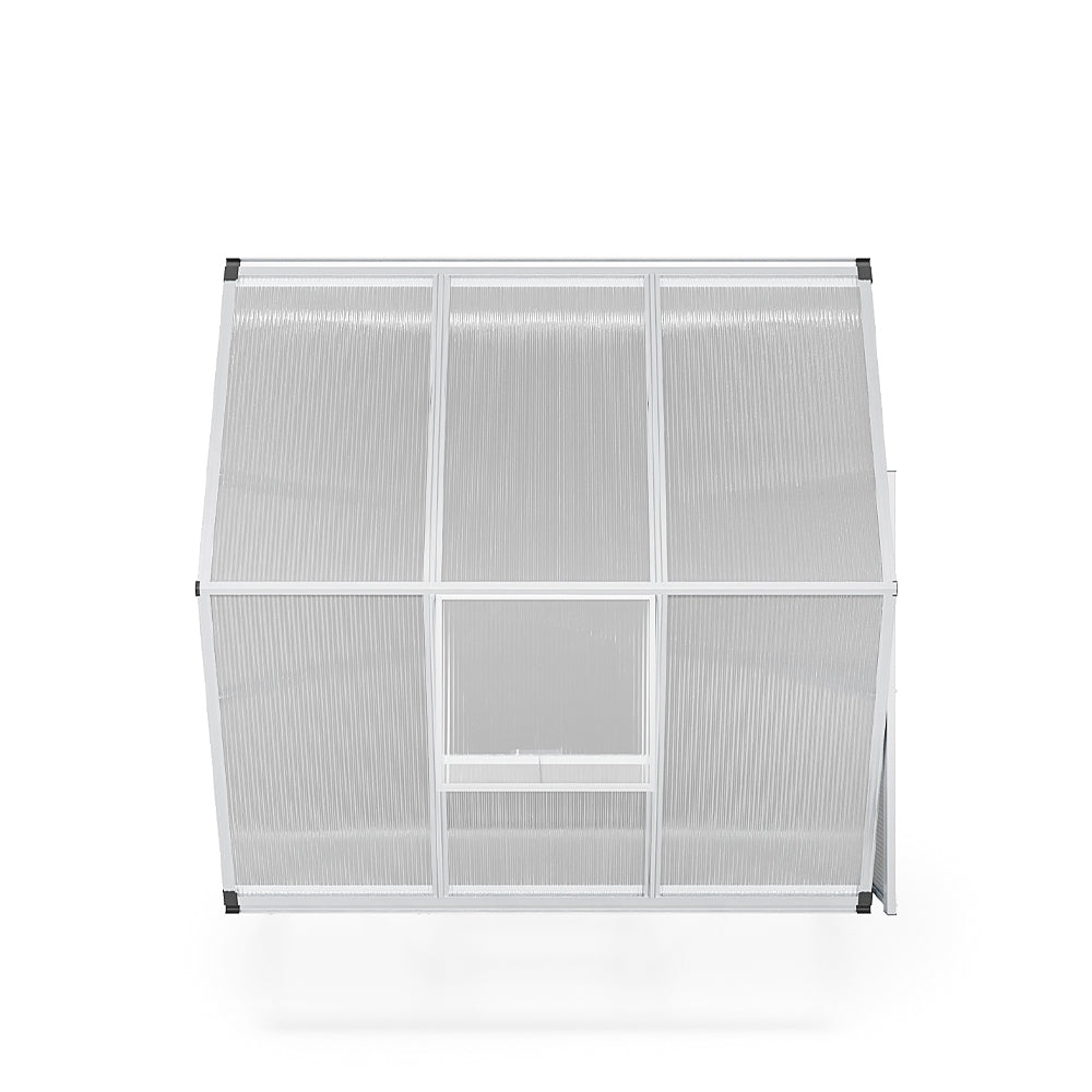 White Framed Garden Hobby Greenhouse with Vent Garden Storages & Greenhouses Living and Home