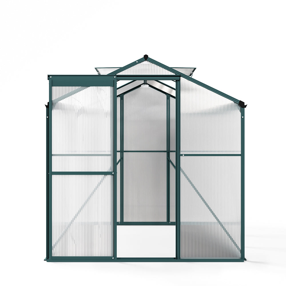 6' x 6' ft Garden Hobby Greenhouse Green Framed with Vent Garden Storages & Greenhouses Living and Home