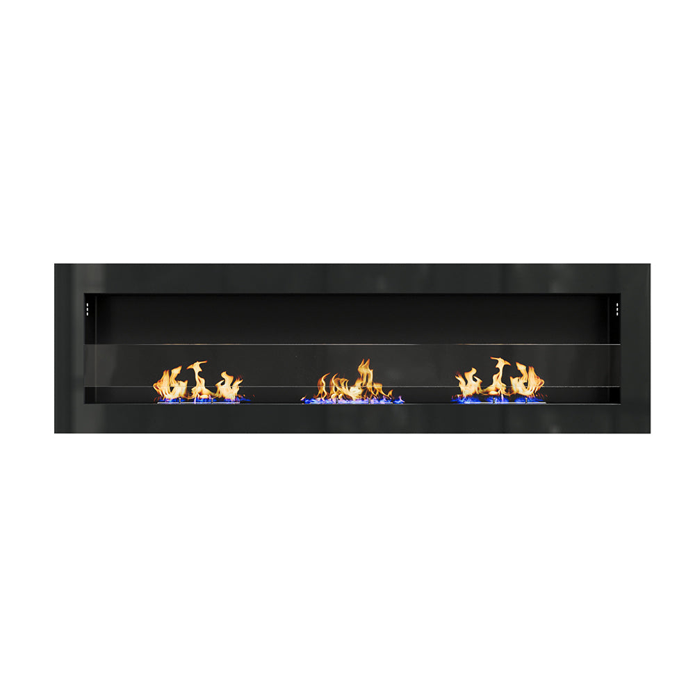 55 Inch Bio Ethanol Fireplace White Grey Black Mounted Inset Wall Biofire Bio Ethanol Fireplaces Living and Home