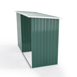 Garden Storage Shed Metal Storage Box with Log Rack Garden Storages & Greenhouses Living and Home 