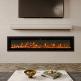 70/80 Inch Electric Fireplace with Remote 9 Flame Colours Freestanding Fireplaces